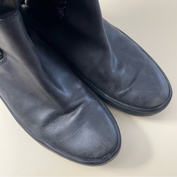 MONCLER Nimble Puffer Down Wedge Knee High Black Boots Snow Women’s Size 40/US 9 - Picture 10 of 16